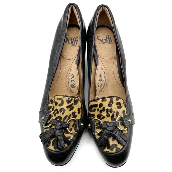 Sofft Natural Leather Lining Size 8.5 Cow Hair Comfort Arch Support. - Picture 2 of 5